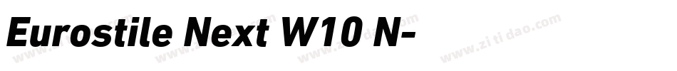 Eurostile Next W10 N字体转换